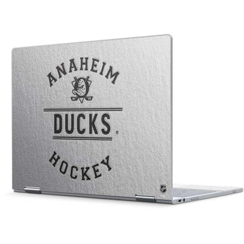 NHL Anaheim Ducks Black Text Pixelbook Skin
